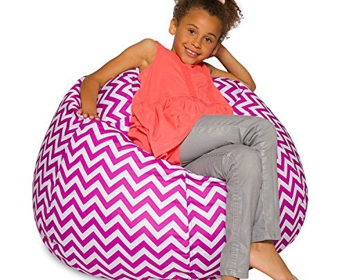 Posh Creations Bean Bag Chair for Kids, Teens, and Adults Includes Removable and Machine Washable Cover, 38in – Large, Pattern…