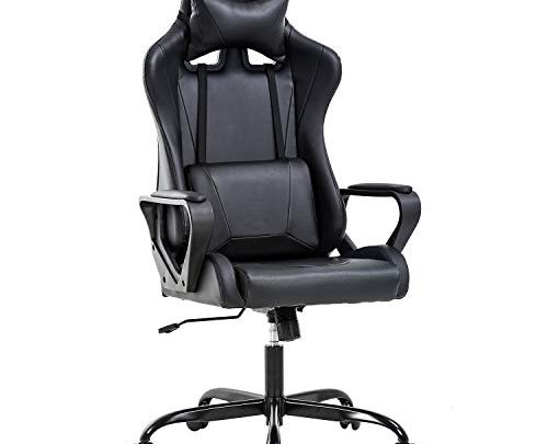 Office Chair Gaming Chair Desk Chair Ergonomic Racing Style Executive Chair with Lumbar Support Adjustable Stool Swivel Rolling Computer Chair…
