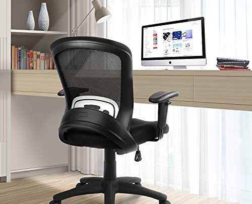 Hylone Office Chair Computer Desk Chair Mesh Task Chair Swivel, Adjustable Arms, Lumbar Support, Adjustable Height, Rocking, Comfortable Rolling Mid-Back…