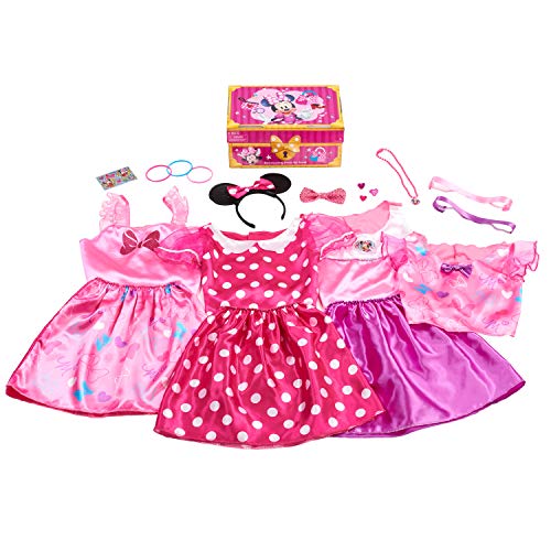 Disney Junior Minnie Mouse Bowdazzling Dress Up Trunk Set, 21 Pieces, Size 4-6x, Amazon Exclusive