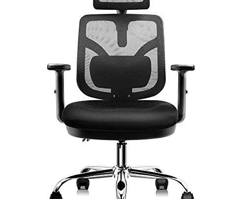 HARBLAND Ergonomic Office Chair, Home Office Desk Chair High Back Chair with Adjustable Headrest Backrest Armrest for Home Office Computer…
