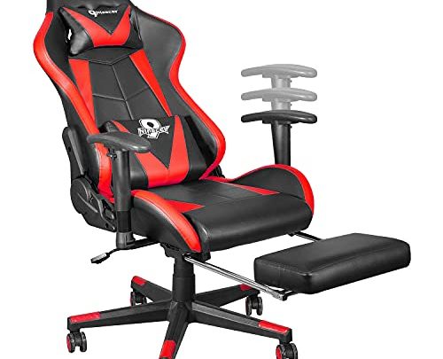 Ninecer Gaming Chair with Footrest, High Back Ergonomic Office Chair Computer Chair for Teens, Desk Chair with Adjustable Swivel Task…