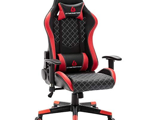 Gaming Desk Chair, Reclining Ergonomic Leather Computer Chair, Racing Style Gaming Chair for Adults, Height Adjustment Chair, Swivel Gamer Chairs…