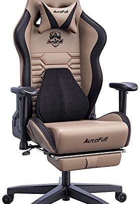 AutoFull Gaming Chair Office Chair Desk Chair with Ergonomic Lumbar Support, Racing Style PU Leather PC High Back Adjustable Swivel…