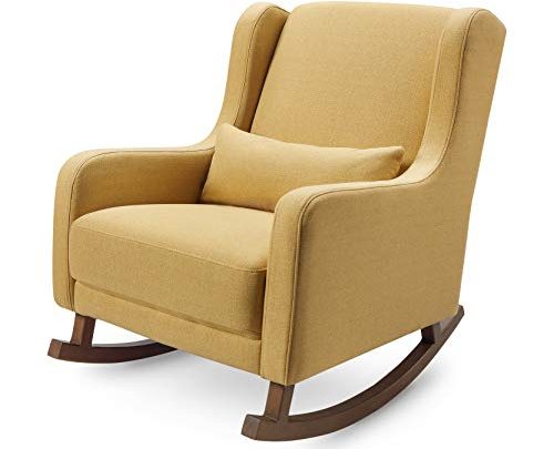 Babyletto Kai Rocker in Performance Dijon Eco-Twill, Water Repellent & Stain Resistant, Greenguard Gold Certified