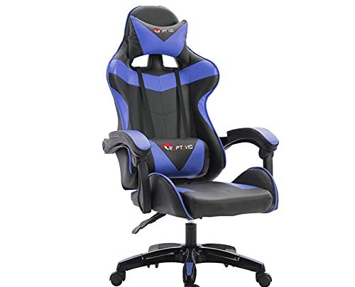 RAPTAVIS Gaming Chair Computer Ergonomic Office Chair Backrest and Seat Height Adjustable Swivel Recliner with Headrest and Lumbar Cushion Esports…