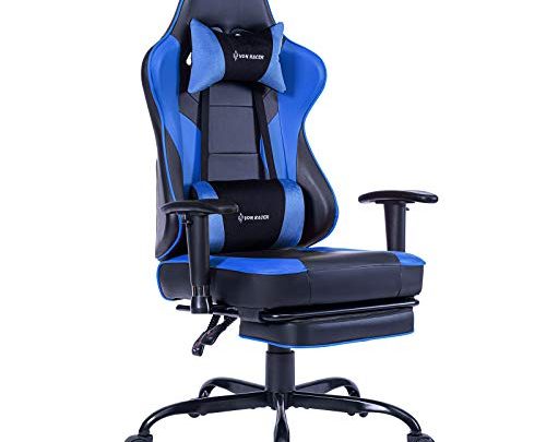 VON RACER Massage Gaming Chair Video High Back Racing PC Computer Desk Office Chair Swivel Ergonomic Executive Leather Chair with…