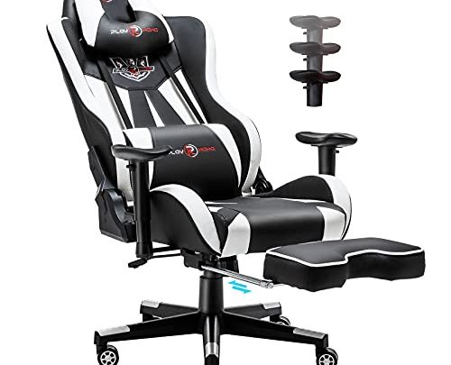 Gaming Chair Ergonomic High Back Computer Chair Video Game Chair Backrest & Seat Height Adjustable Office Chair with Headrest &…
