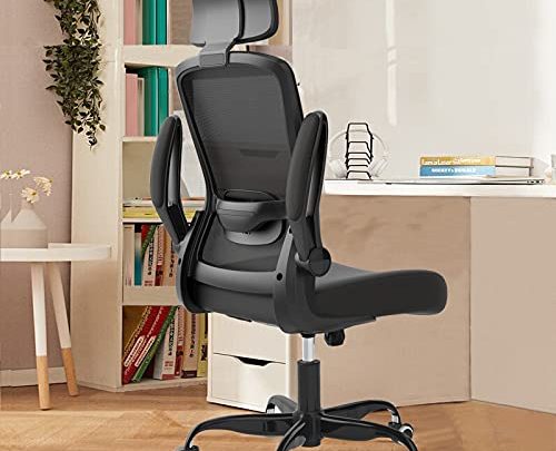 2021 Newest Home Office Desk Chairs, Ergonomic Office Chair with Adjustable Headrest and Lumbar Support, Computer Desk Chair with Thickened…