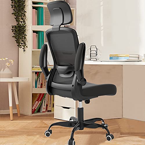 2021 Newest Home Office Desk Chairs, Ergonomic Office Chair with Adjustable Headrest and Lumbar Support, Computer Desk Chair with Thickened…