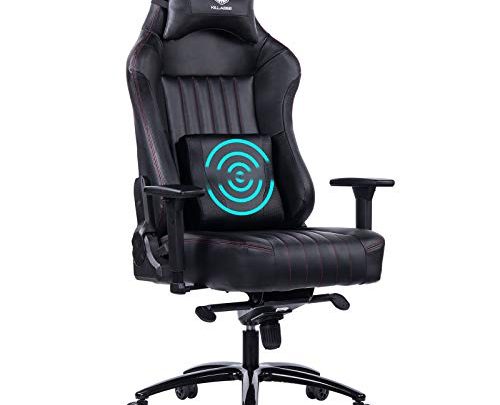 KILLABEE Big and Tall 400lb Memory Foam Gaming Chair-Adjustable Tilt, Angle and 3D Arms Ergonomic High-Back Leather Racing Executive Computer…