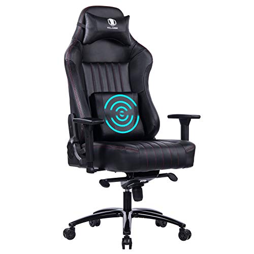 KILLABEE Big and Tall 400lb Memory Foam Gaming Chair-Adjustable Tilt, Angle and 3D Arms Ergonomic High-Back Leather Racing Executive Computer…