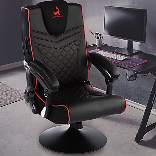 Blue Whale Floor Video Game Chair with 2.1 Wireless Bluetooth Audio, Rocking and Reclining Swivel Chair for Adult and Kid…