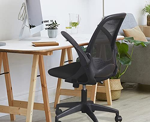 Office Chair, FelixKing Ergonomic Mesh Desk Chair with Adjustable Height, Swivel Computer Rolling Task Chair with Lumbar Support and Flip-up…