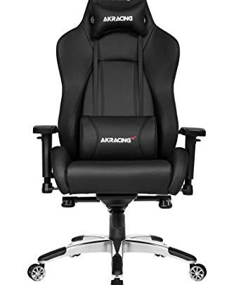 AKRacing Masters Series Premium Gaming Chair with High Backrest, Recliner, Swivel, Tilt, Rocker and Seat Height Adjustment Mechanisms with 5/10…
