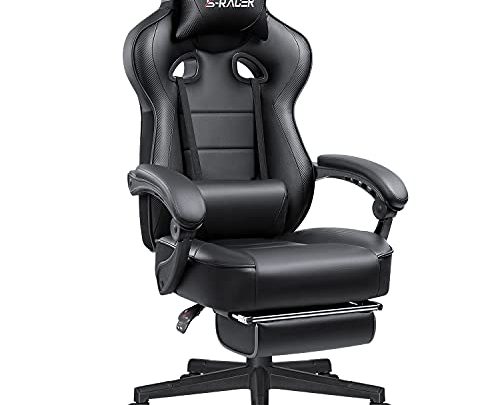 Homall Gaming Chair Racing Style Reclining Chair Ergonomic Home Office Computer Chair High Back PU Leather Adjustable Swivel Big and…