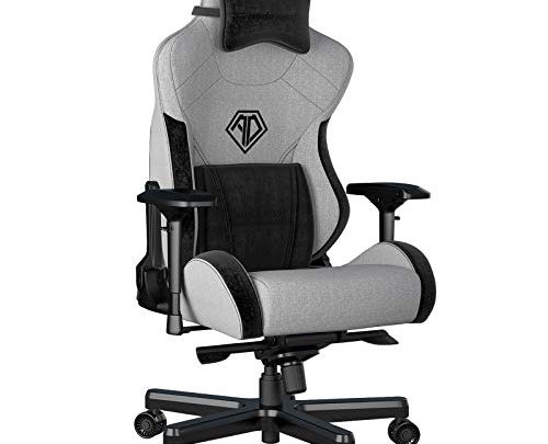 Fabric Gaming Chair,Anda Seat T PRO 2 Ergonomic Office Game Chairs,XL Swivel Recliner Chair with 4D Adjustable PU Armrest,160°Recliner Rocker…