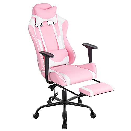 PC Gaming Chair Racing Office Chair Ergonomic Desk Chair Massage PU Leather Recliner Computer Chair with Lumbar Support Headrest Armrest…