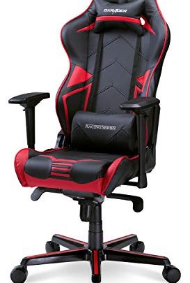 DXRacer Computer Chair Adjustable Ergonomic Office Reclining Swivel Video Game Seat for Adults, Teen Gamers and Streamers, Racing Series RV131,…