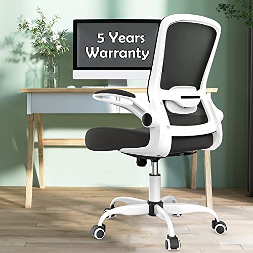 Mimoglad Office Chair, Desk Chair with Flip-up Armrest, Ergonomic Task Chair, 360° Rotation Seat Computer Chair Back Support Adjustable Height…