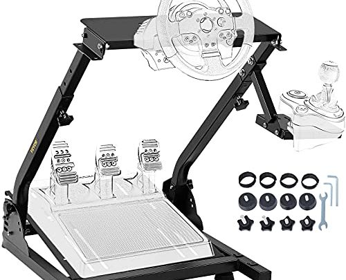 VEVOR G920 Racing Steering Wheel Stand Shifter Mount fit for Logitech G27 G25 G29 Gaming Wheel Stand Wheel Pedals NOT…