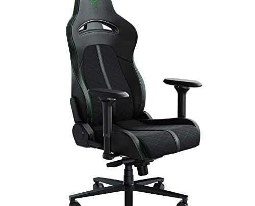 Razer Enki Gaming Chair: All-Day Gaming Comfort – Built-in Lumbar Arch – Optimized Cushion Density – Dual-Textured, Eco-Friendly Synthetic Leather…
