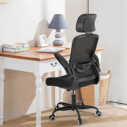 2021 Newest Home Office Chair, Ergonomic Office Chair with Adjustable Headrest and Lumbar Support, High Back Computer Desk Chair with…