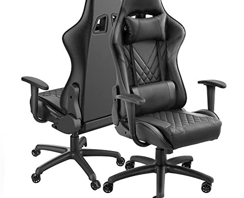 Eureka Gaming Chair Computer Chair High Back Office Chair Video Game Chair Ergonomic Reclining Swivel Desk Chairs with Headrest and…
