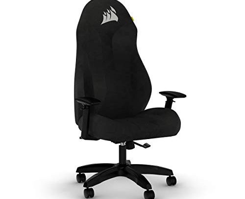 CORSAIR TC60 Fabric Gaming Chair – Relaxed Fit – Black