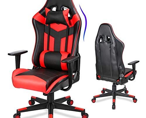 Acethrone Gaming Chair Racing Office Computer Ergonomic Video Game Chair Backrest and Seat Height Adjustable Swivel Recliner with Headrest and…