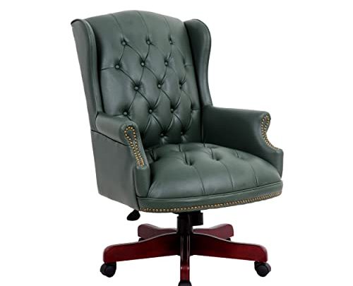 Halter Executive Office Swivel Chair Height Adjustable Reclining Ergonomic Cushioned Seat and Backrest, Head and Arm Support, Caster Wheels, PU…
