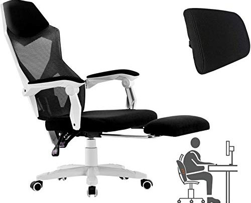 HOMEFUN Ergonomic Office Chair, High Back Executive Desk Chair with Footrest Adjustable Comfortable Task Chair with Armrests and Lumbar Support…