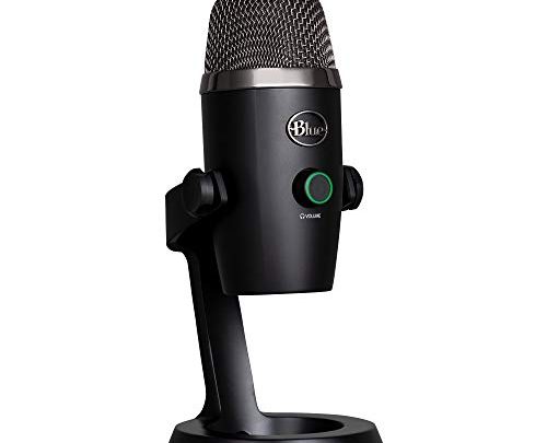 Blue Yeti Nano Premium Condenser USB Microphone with Multiple Pickup Patterns & No-Latency Monitoring for Recording and Streaming on PC…