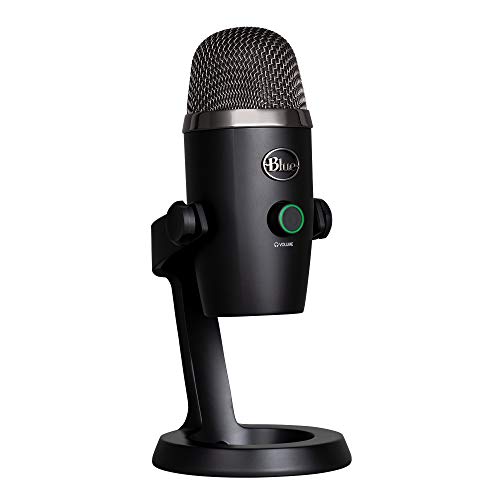 Blue Yeti Nano Premium Condenser USB Microphone with Multiple Pickup Patterns & No-Latency Monitoring for Recording and Streaming on PC…