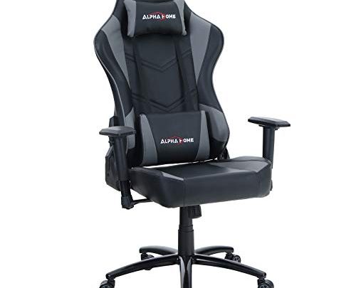 ALPHA HOME Gaming Chair Office Chair High Back Desk Chair PU Leather Computer Chair PC Racing Executive Ergonomic Adjustable Swivel…