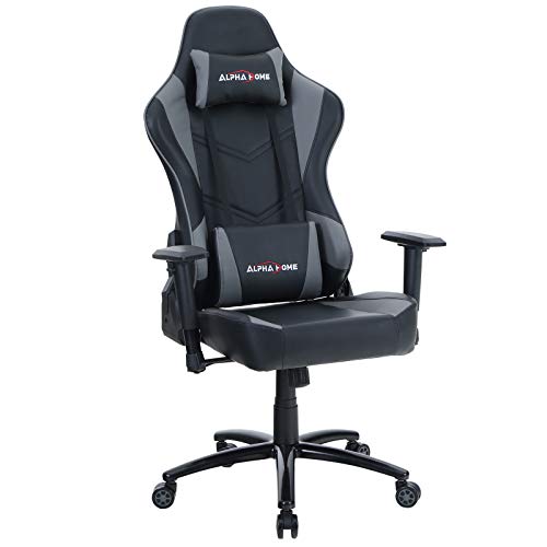 ALPHA HOME Gaming Chair Office Chair High Back Desk Chair PU Leather Computer Chair PC Racing Executive Ergonomic Adjustable Swivel…
