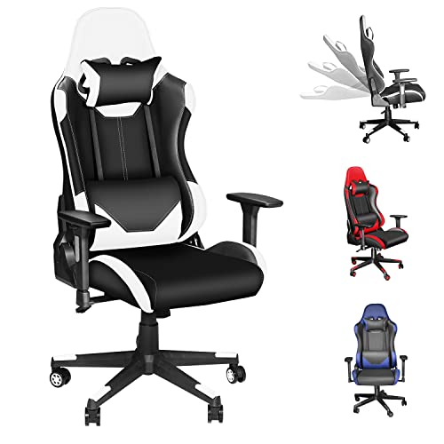 Ninecer Ergonomic High Back Gaming Chair 400lbs, Office Chair Computer Chair with Headrest Lumbar Support, Reclining Racing Chair, Video Gaming…