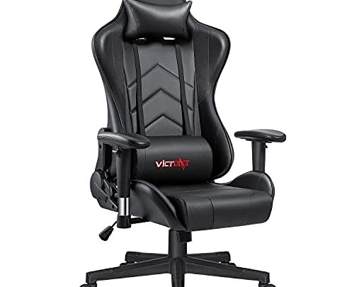 VICTONE Gaming Chair Ergonomic Office Chair High Back Pc Computer Chair Large Size Comfy Swivel Chair with Headrest and Lumbar…