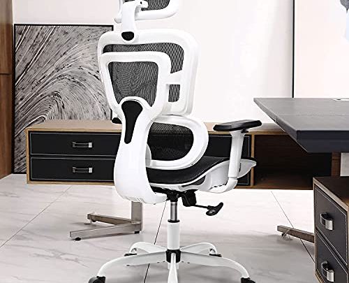 Ergonomic Office Chair, KERDOM Breathable Mesh Desk Chair, Lumbar Support Computer Chair with Flip-up Arms, Swivel Task Chair, Adjustable Height…