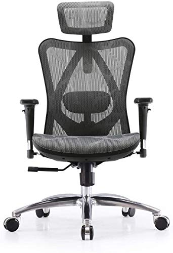 SIHOO Ergonomic Adjustable Office Chair with 3D Arm Rests and Lumbar Support – High Back with Breathable Mesh – Mesh…