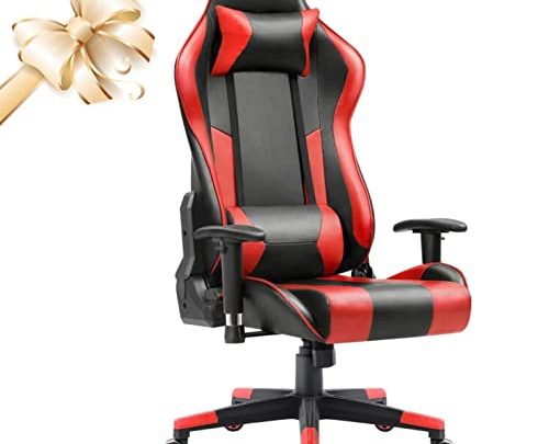 Max4out Gaming Chair Office Chair Racing Executive Ergonomic Racing Style, High Back Adjustable PVC Leather Computer Chair with Headrest and…