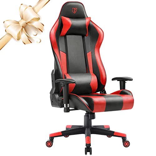 Max4out Gaming Chair Office Chair Racing Executive Ergonomic Racing Style, High Back Adjustable PVC Leather Computer Chair with Headrest and…