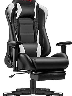 VICTONE Gaming Chair Racing Office Computer Chair Video Game Ergonomic Chair with Footrest Large Size High Back Gaming Desk Chair…