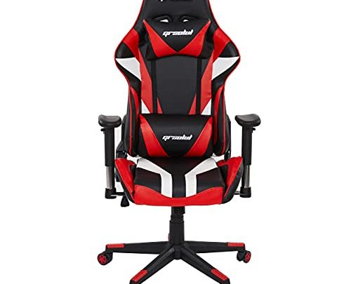 Ergonomic Gaming Chair for Adults and Teens, High Back Racing Computer Gaming Chair, E-Sports Gamer Chair, Seat Height Adjustable Task…