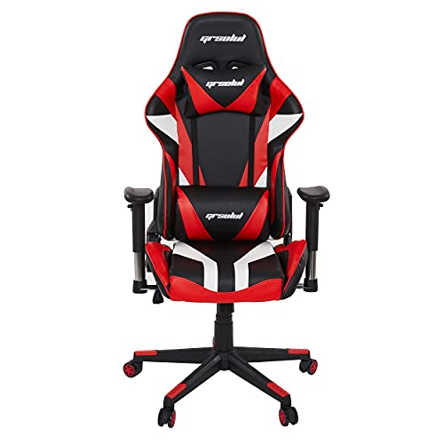 Ergonomic Gaming Chair for Adults and Teens, High Back Racing Computer Gaming Chair, E-Sports Gamer Chair, Seat Height Adjustable Task…