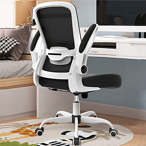 Office Chair, Ergonomic Desk Chair with Adjustable Lumbar Support, High Back Mesh Computer Chair with Flip-up Armrests-BIFMA Passed Task Chairs,…