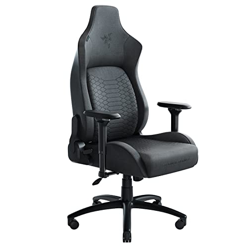 Razer Iskur Fabric Gaming Chair: Ergonomic Lumbar Support System – Ultra-Soft, Spill-Resistant Fabric Foam Cushions – 4D Armrests – Engineered…