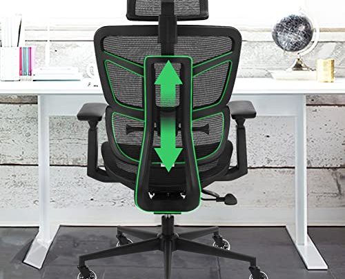 Ergonomic Mesh Office Chairs, Desk Chair with Adjustable Backrest, 5-Year Warranty Executive Chair with 4D Armrest, Adjustable Lumbar Support Computer…