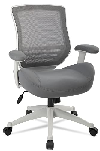 BOLISS Ergonomic Office Computer Desk Chair Height Adjusting Arm Waist Support Function,400 lbs Capacity – Grey
