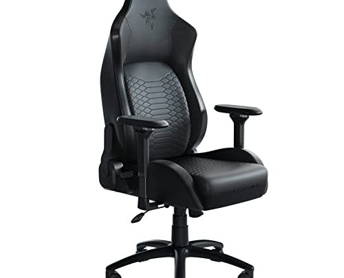 Razer Iskur Gaming Chair: Ergonomic Lumbar Support System – Multi-Layered Synthetic Leather Foam Cushions – Engineered to Carry – Memory…